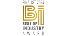 Logo für den "Best of Industry Award 2024" mit dem Text "Finalist".