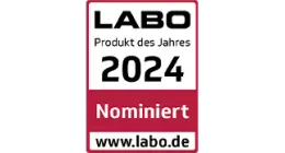 Labo Produkt des Jahres 2024 Nominierungssiegel.